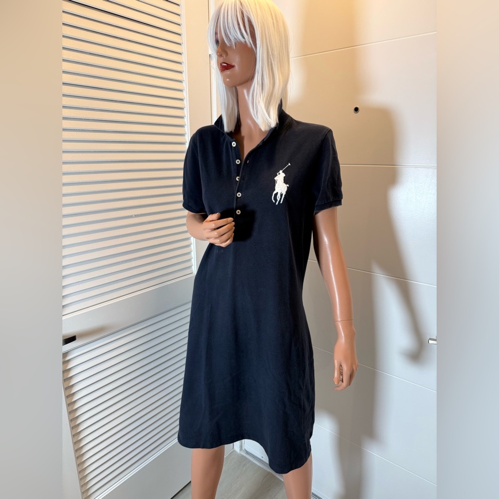 Vintage Navy Polo Dress missing tag probably a large